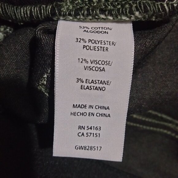 G.H Bass & Co Womens Chino Pants Size 14( 34x27) Green Stretch Casual Mid Rise - Picture 4 of 6